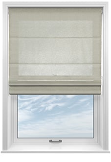 Pescara Voile, Oat - Motorised Roman Blind